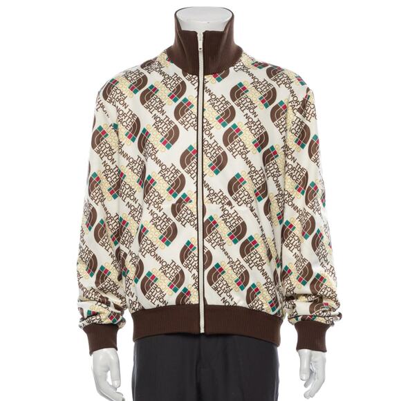 Gucci X The North Face Mens Logo Print Full Zip Up Track Jacket XL - Picture 1 of 10